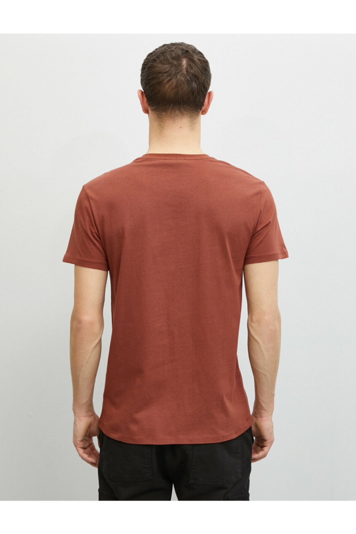 تیشرت مردانه قرمز کوتون | 1YAM11391CK اورجینال - تصویر 4
