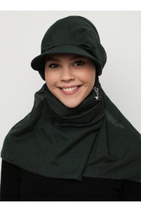Kadın Tülbent Maskeli Şapka TT053