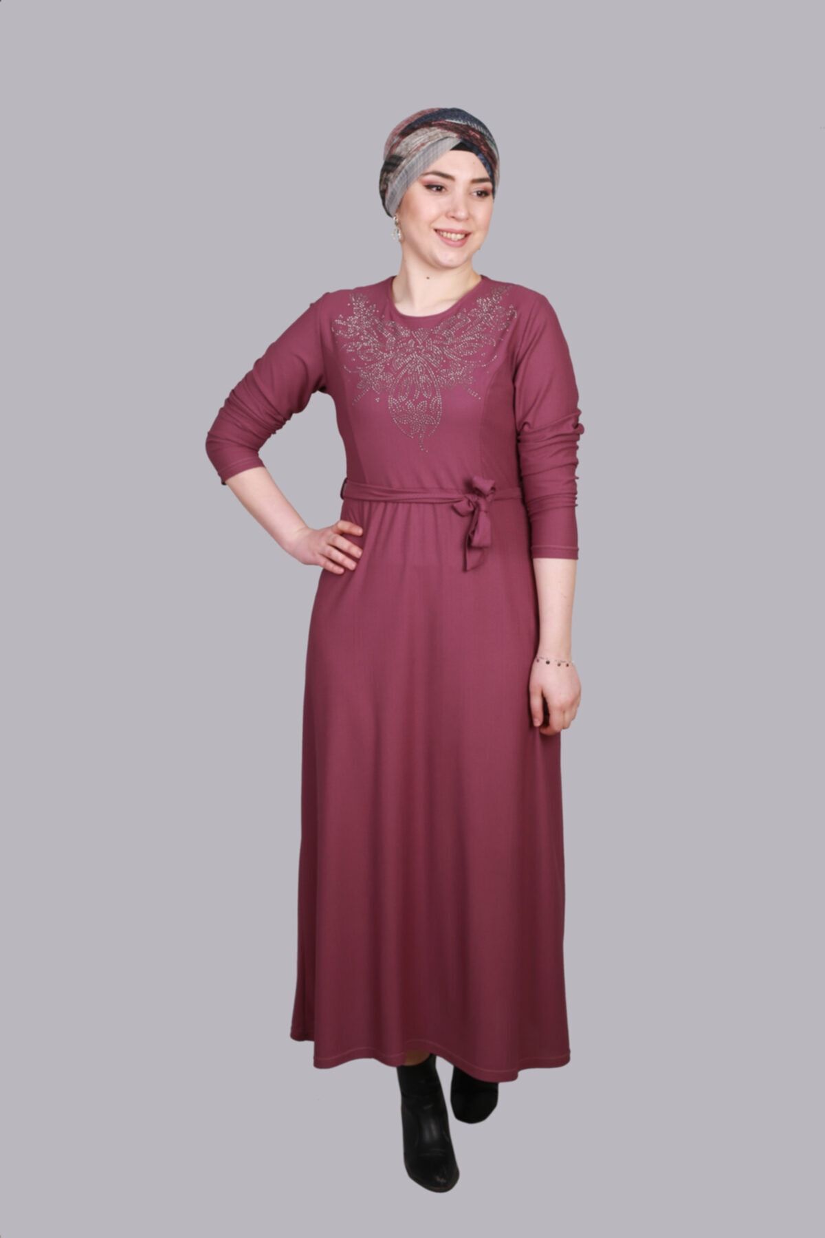 Dusty rose sale women's dress