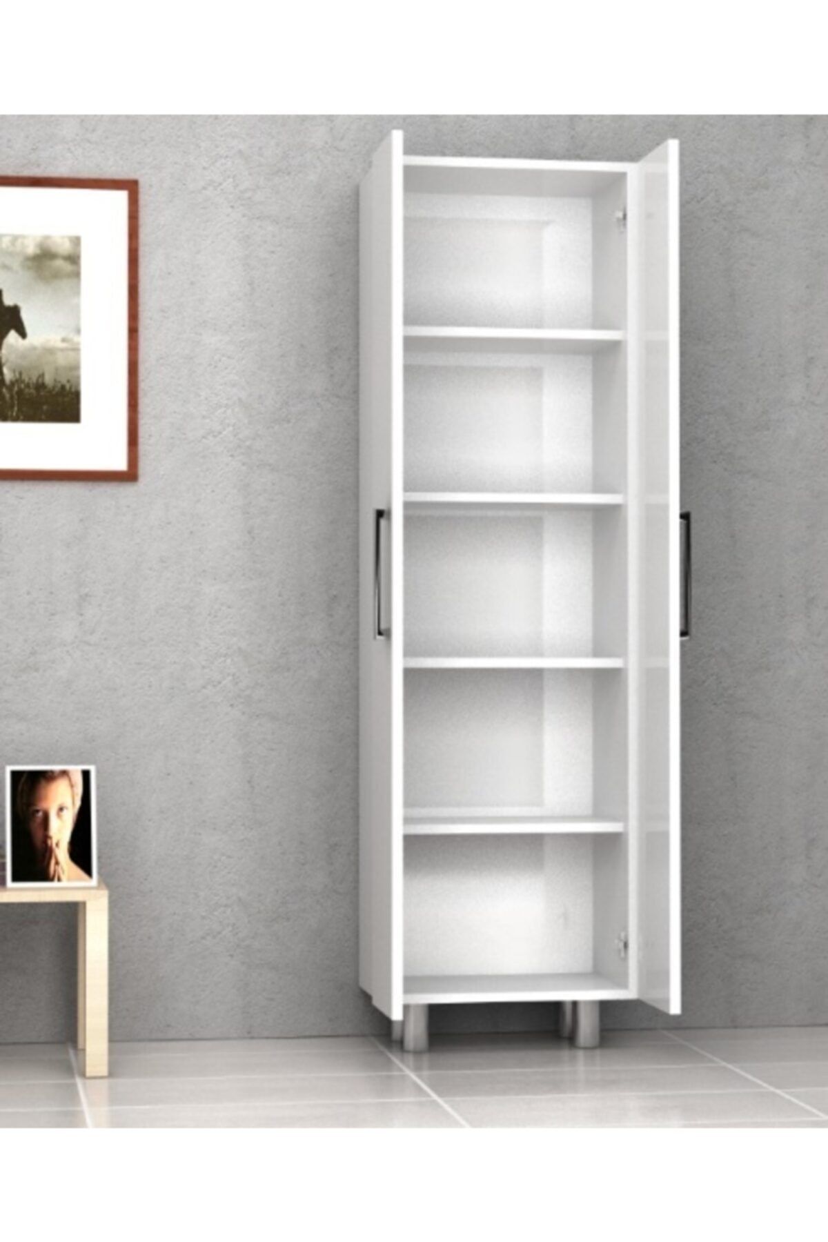home gallery beyaz 1 sinif mdf cok amacli kiler ofis banyo mutfak dolabi 50 cm fiyati yorumlari trendyol