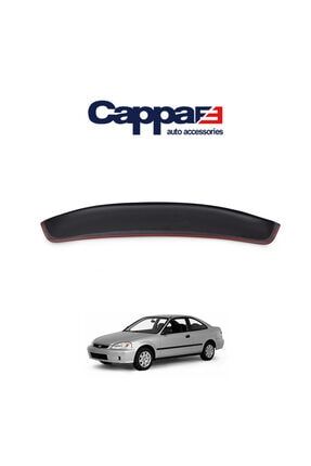 Honda Civic Arka Cam Üstü Spoyler Rüzgarlık Kanat (Abs) Parlak Siyah 1995-2000 3020S009