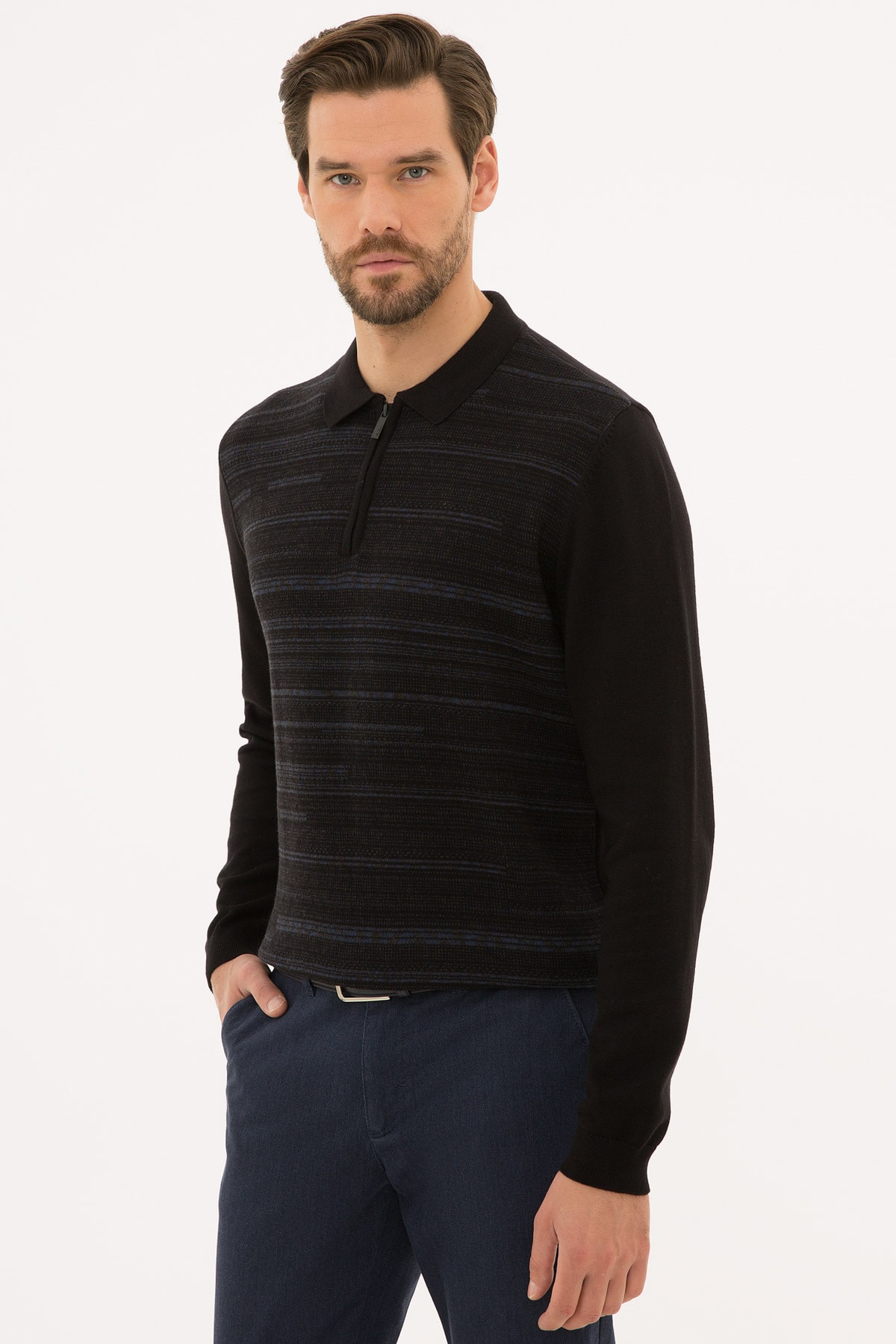 پلیور مردانه راسته آستین بلند | پیر کاردین Pierre Cardin G021SZ0TK.000.1156711 - تصویر 3