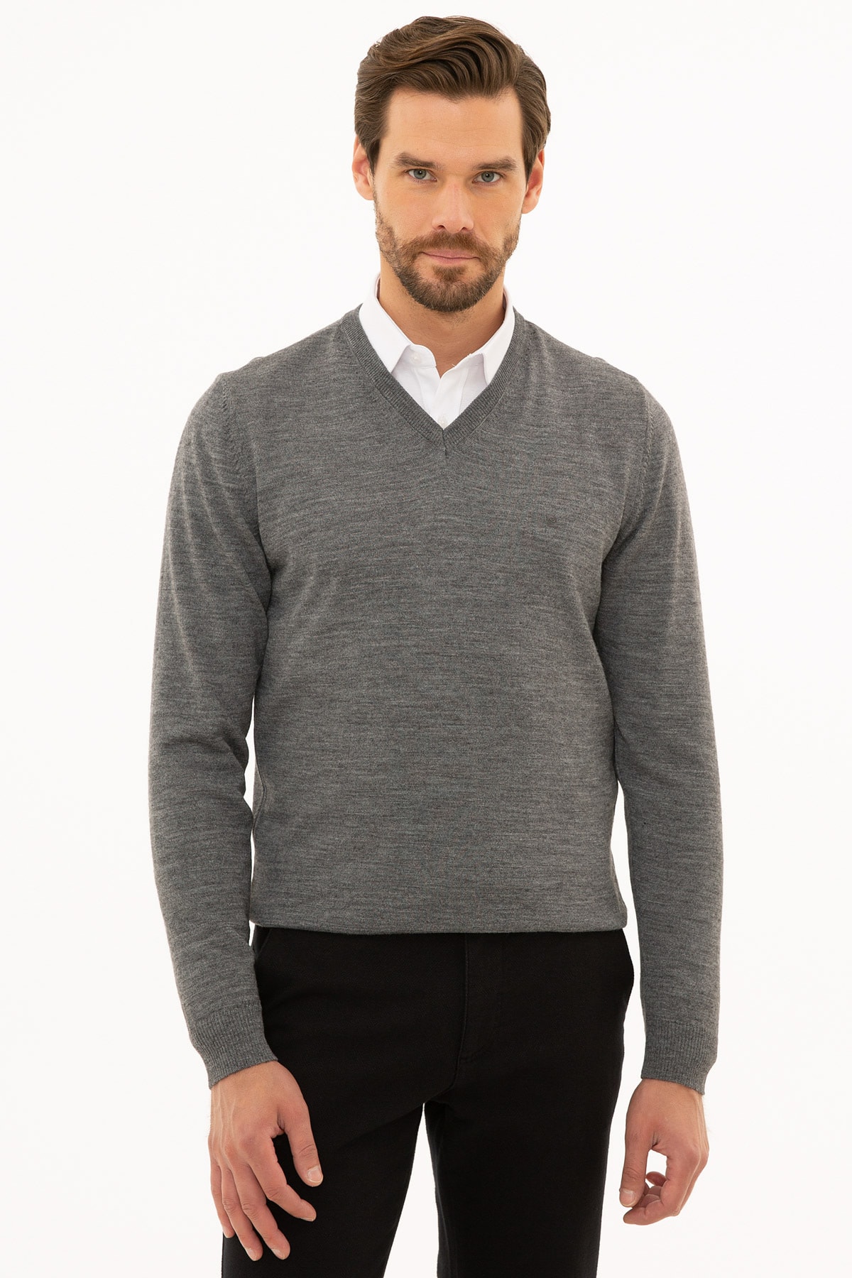 پلیور مردانه راسته آستین بلند | پیر کاردین Pierre Cardin G021SZ0TK.000.1111415 - تصویر 2