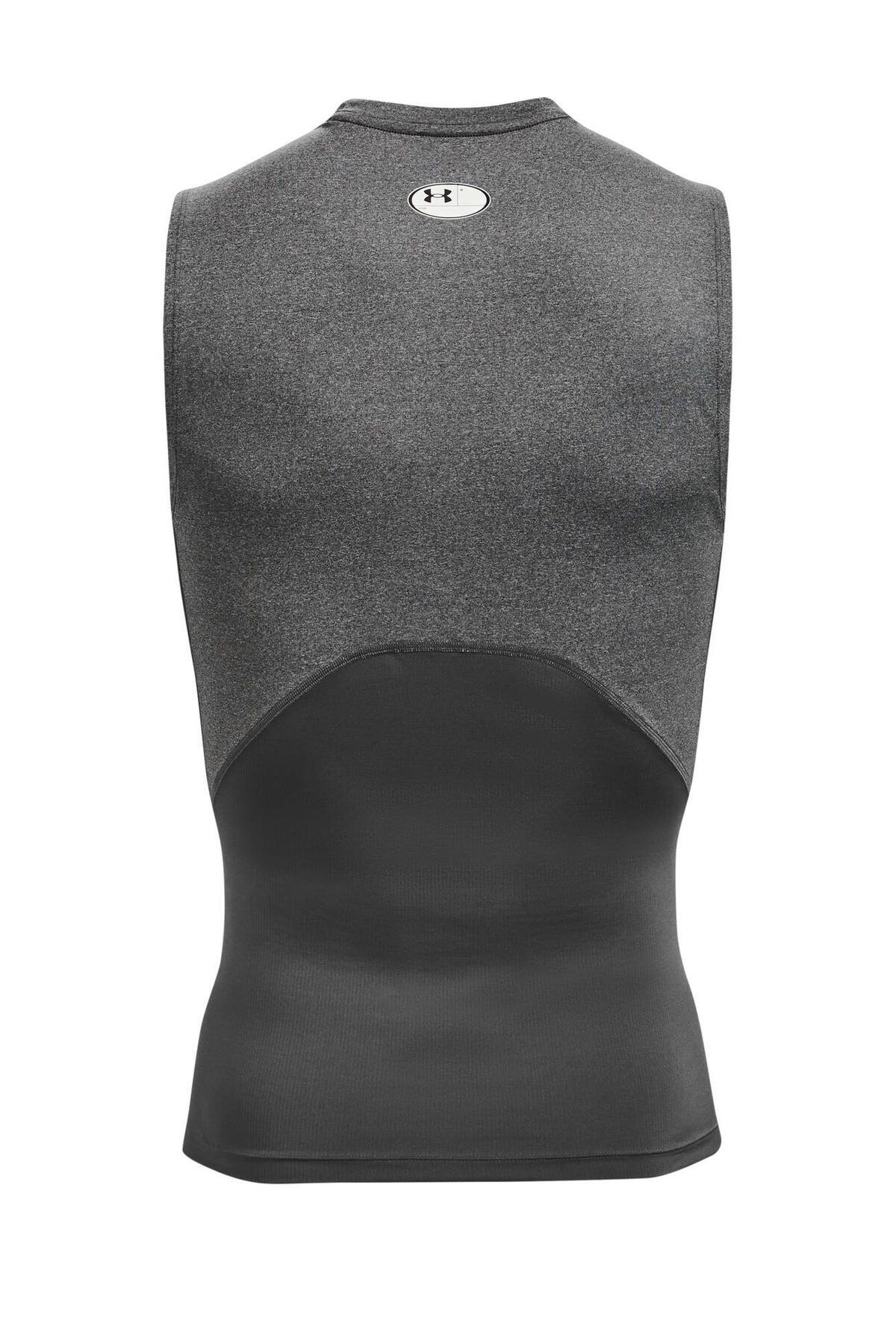 رکابی ورزشی خاکستری مردانه Armor Heatgear® Kolsuz 1361522 090 Under Armour