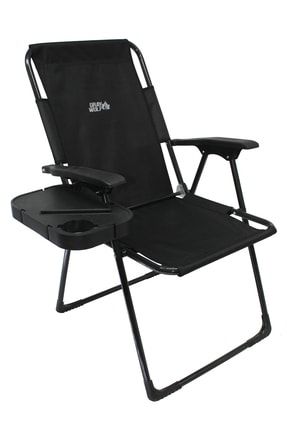 Katlanır Masalı Kamp Sandalyesi - Balıkçı Sandalyesi (siyah) MKS-SYH