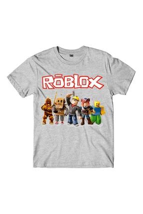 Roblox Çocuk Tişört Gri Unisex TAKECTKGRBX001