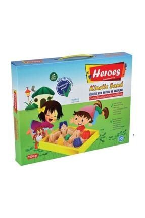 heroes kinetik kum 4 renk 1 kg oyun