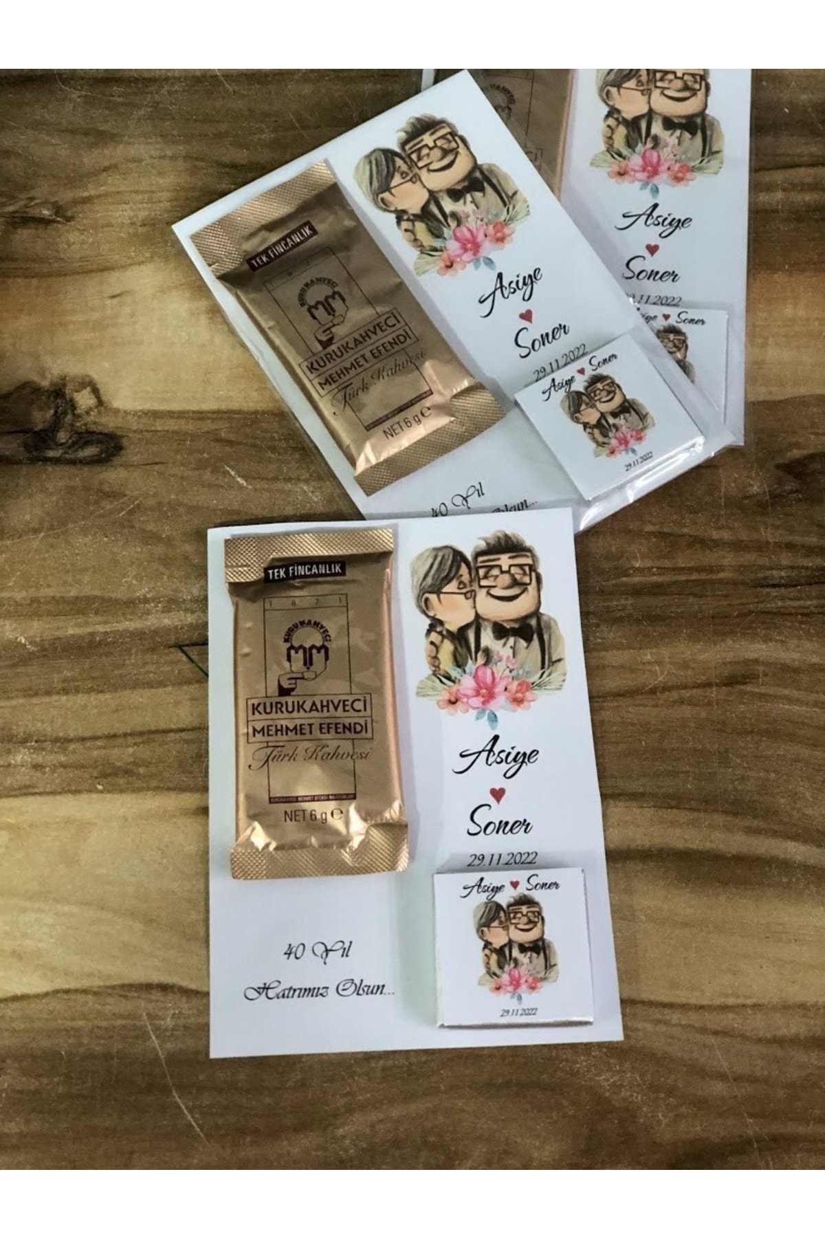 Masalsı Concept Kız Isteme Söz Nişan Çikolatalı Ve Kahveli Kart Hediyelik 20 Adet