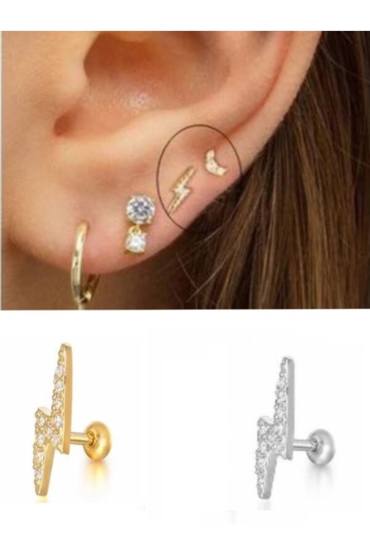 Cartilage ear piercing sale earrings