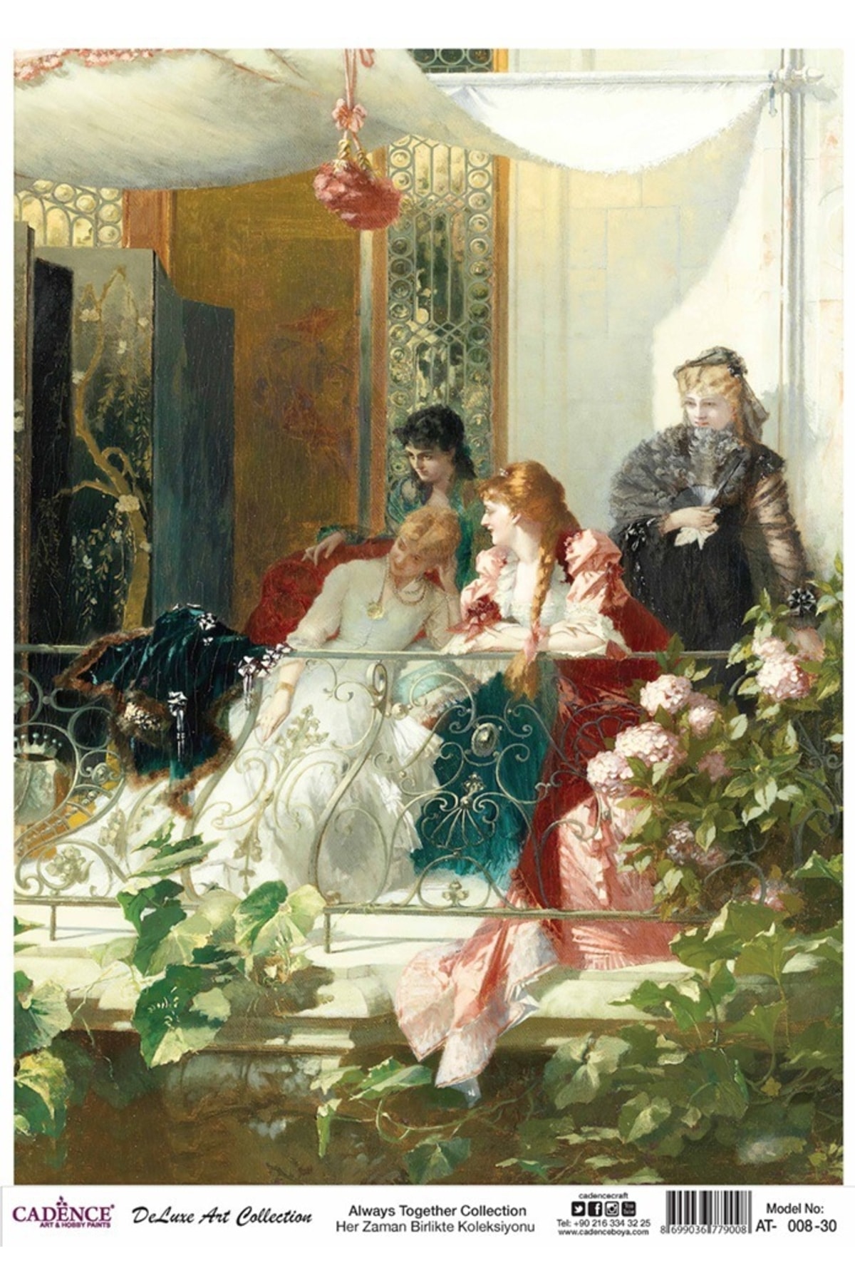 Cadence Her Zaman Birlikte Koleksiyonu At08 Pirinç Dekopaj 30x42