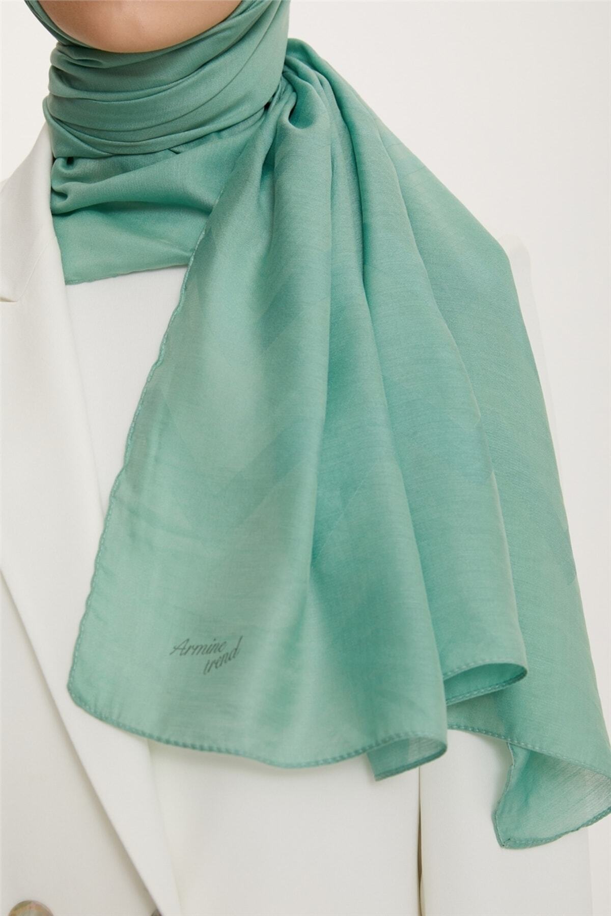 شال زنانه آبی آرمینه | S00OA0444228-422 اورجینال - تصویر 3