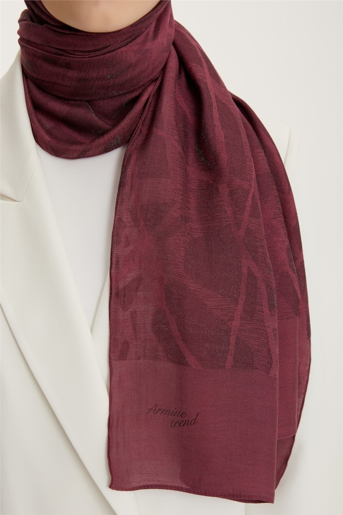 شال زنانه رنگارنگ آرمینه | S00OA0444208-4448 اورجینال - تصویر 3