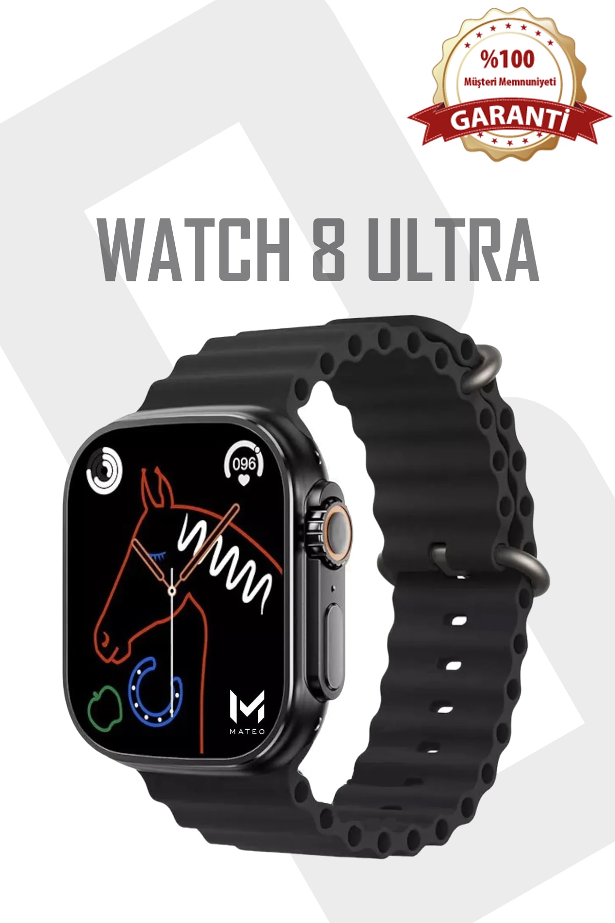 BYRTECH Watch 8 Ultra Series T800 Ultra 44mm Tam Ekran Bt Çağrı Özellikli Akıllı Saat