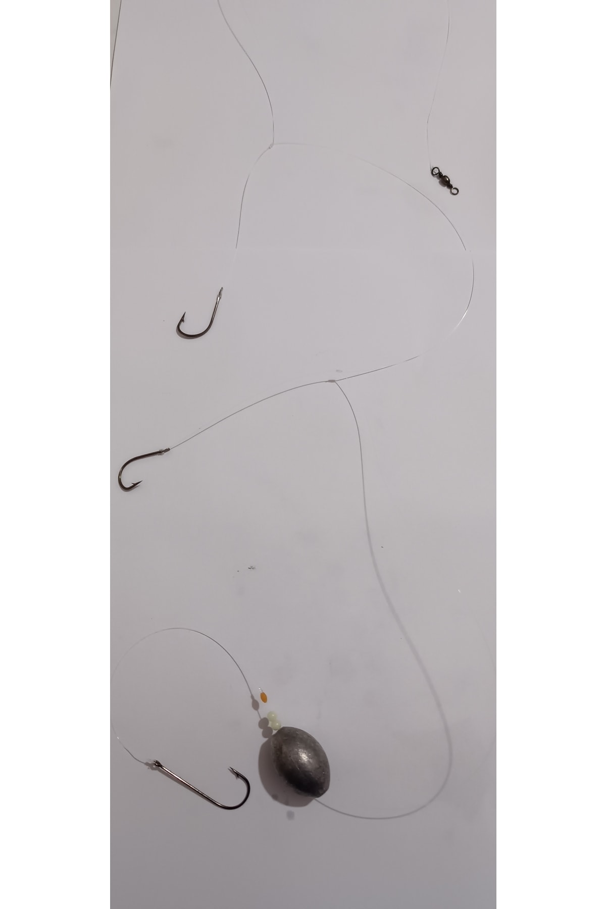 ORKOS 3 Iğneli Gezer Kurşunlu Eğriliman Çipura Hazır Takımı 60gr