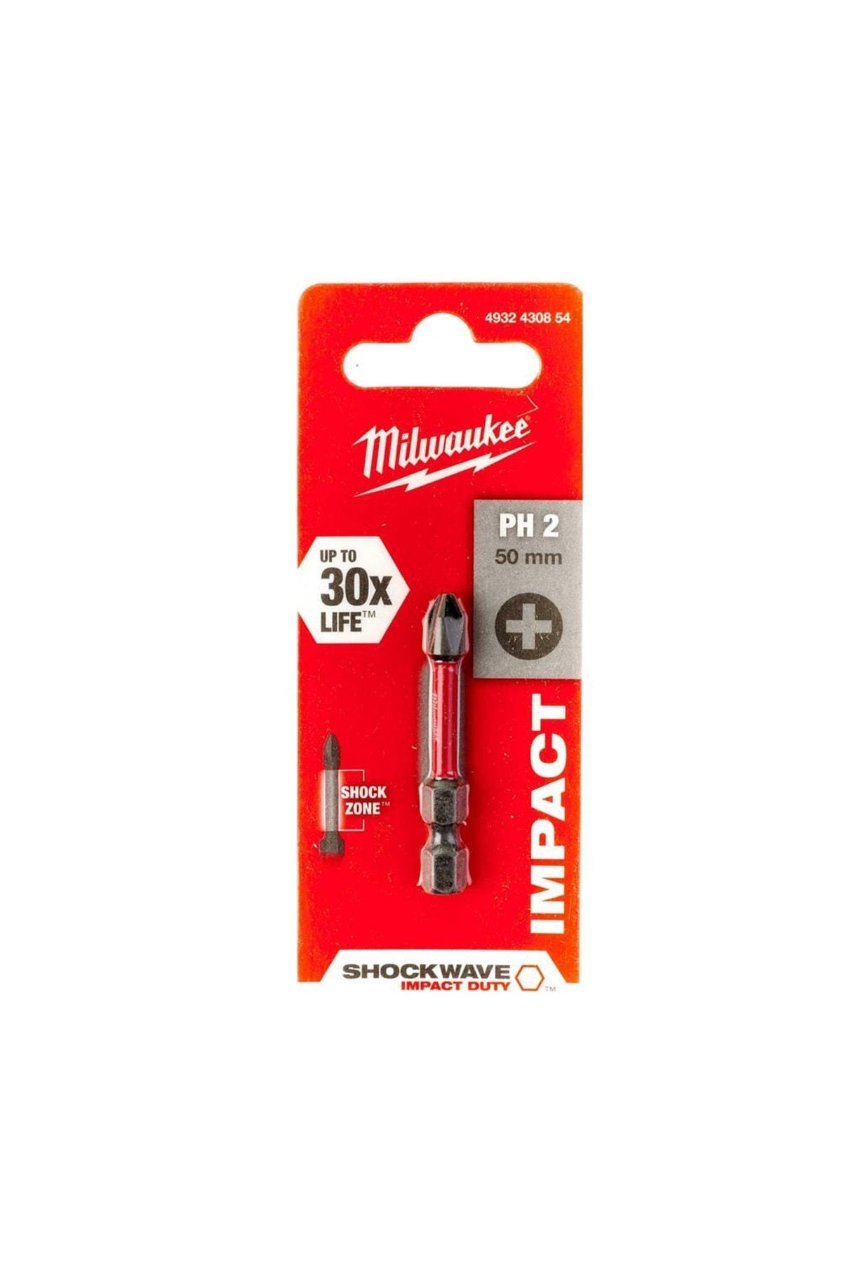 Milwaukee Bits Uç Ph2 50 mm Shockwave