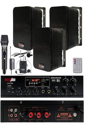 Soft Black Plus Paket-2 Hoparlör Ve Anfi Mağaza Ses Sistemi TYC00188129158