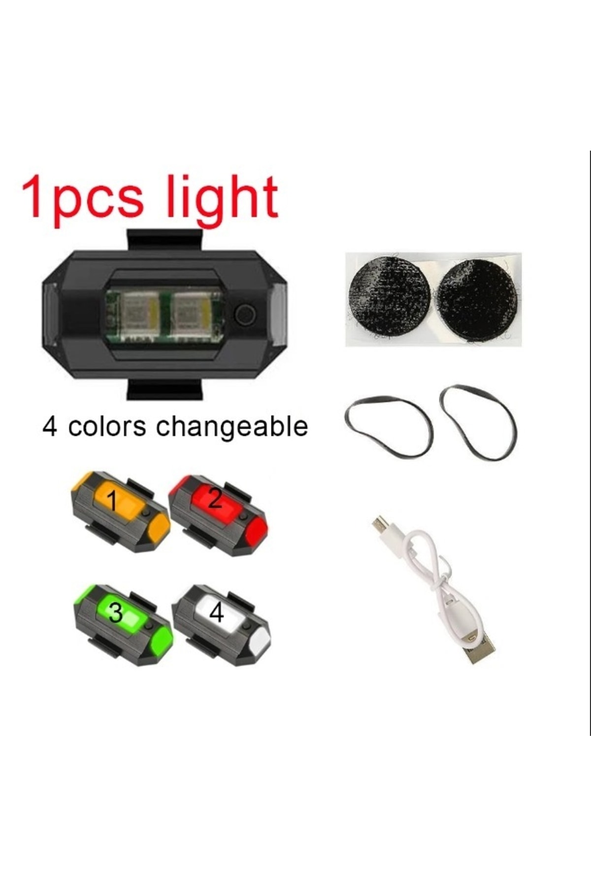 Vespa 4 Renk Uyarı Işığı / Led Motorsiklet Işığı