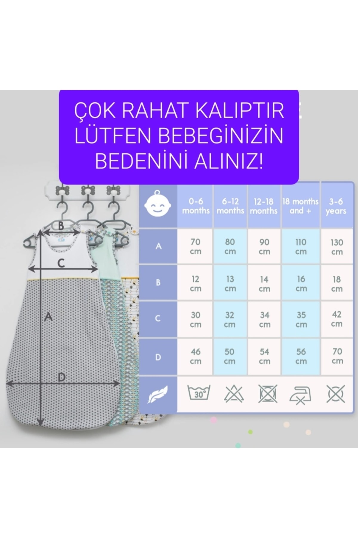 Alpar Tekstil Kışlık 2,5 Tog Fermuarlı Kız- Erkek Bebek-çocuk Torba Uyku Tulumu Fox/mint fotoğrafı 7 (önizleme)