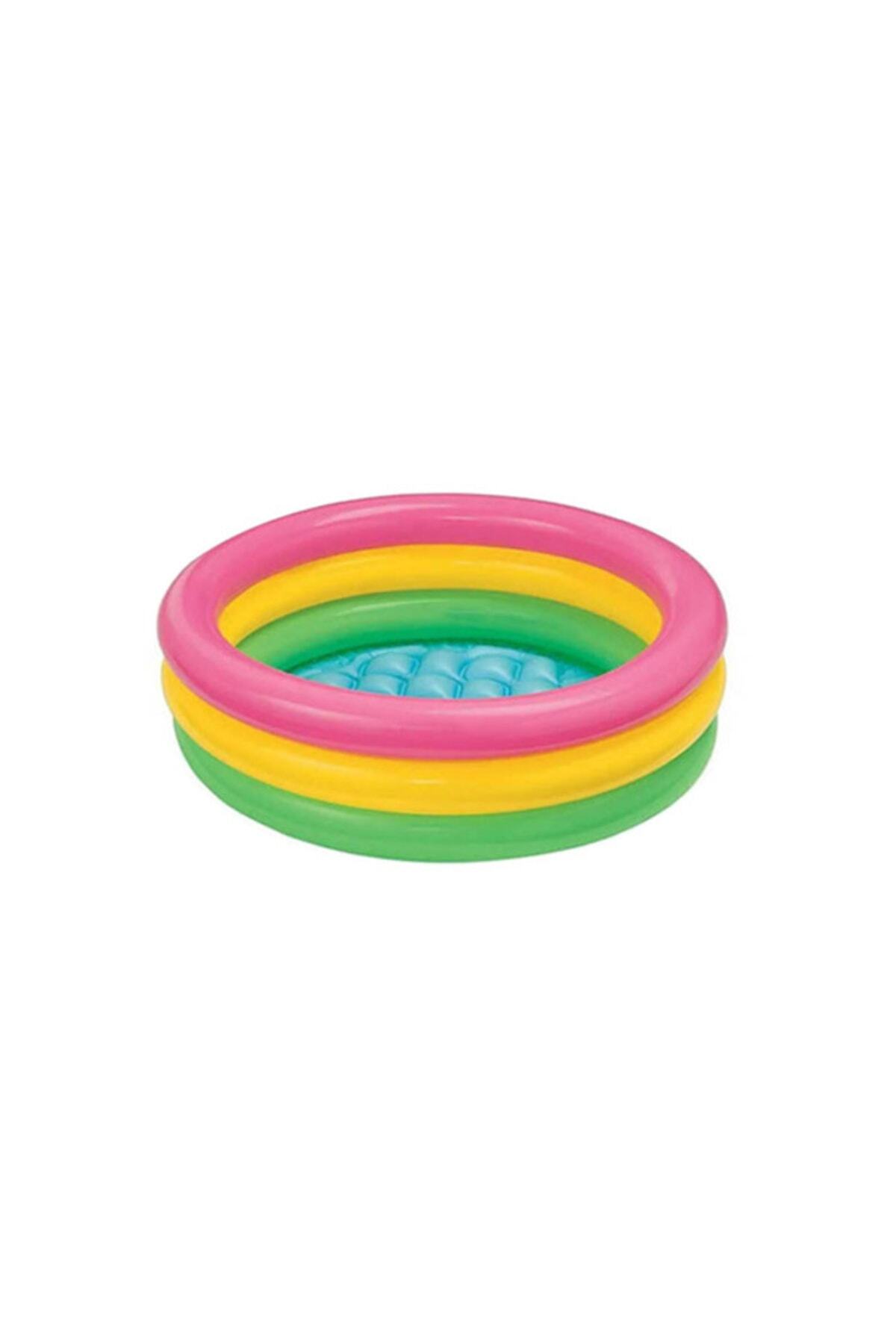 ACTIVESHOP Eğitici Bebek Oyuncakları Seti Şişme Havuz 86cm - Top - Bultak - Mini Kule Ve **hediye Pompa! fotoğrafı 2 (önizleme)