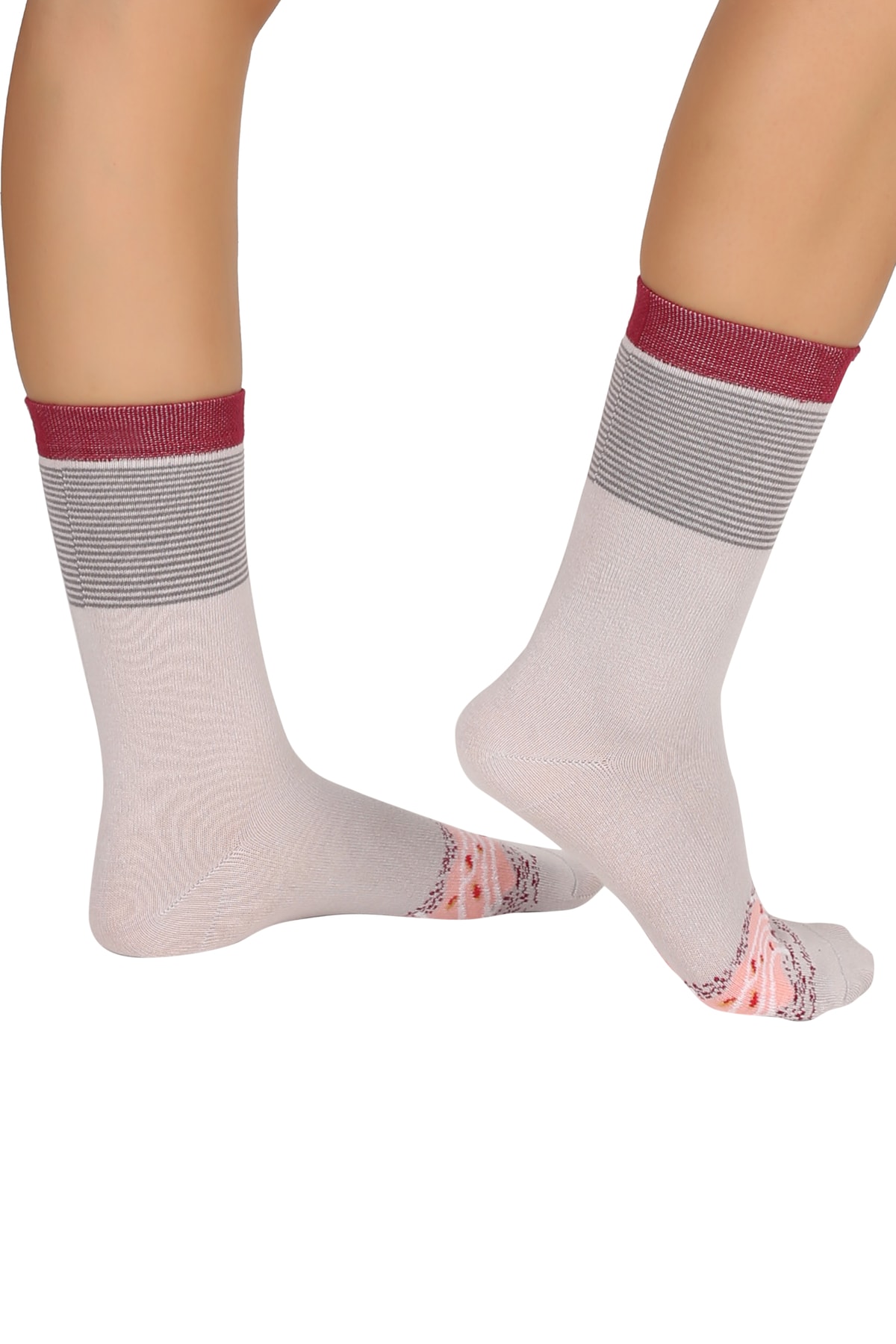 Mono Socks Kadın Pembe Caramel Donut Çorap NE7303