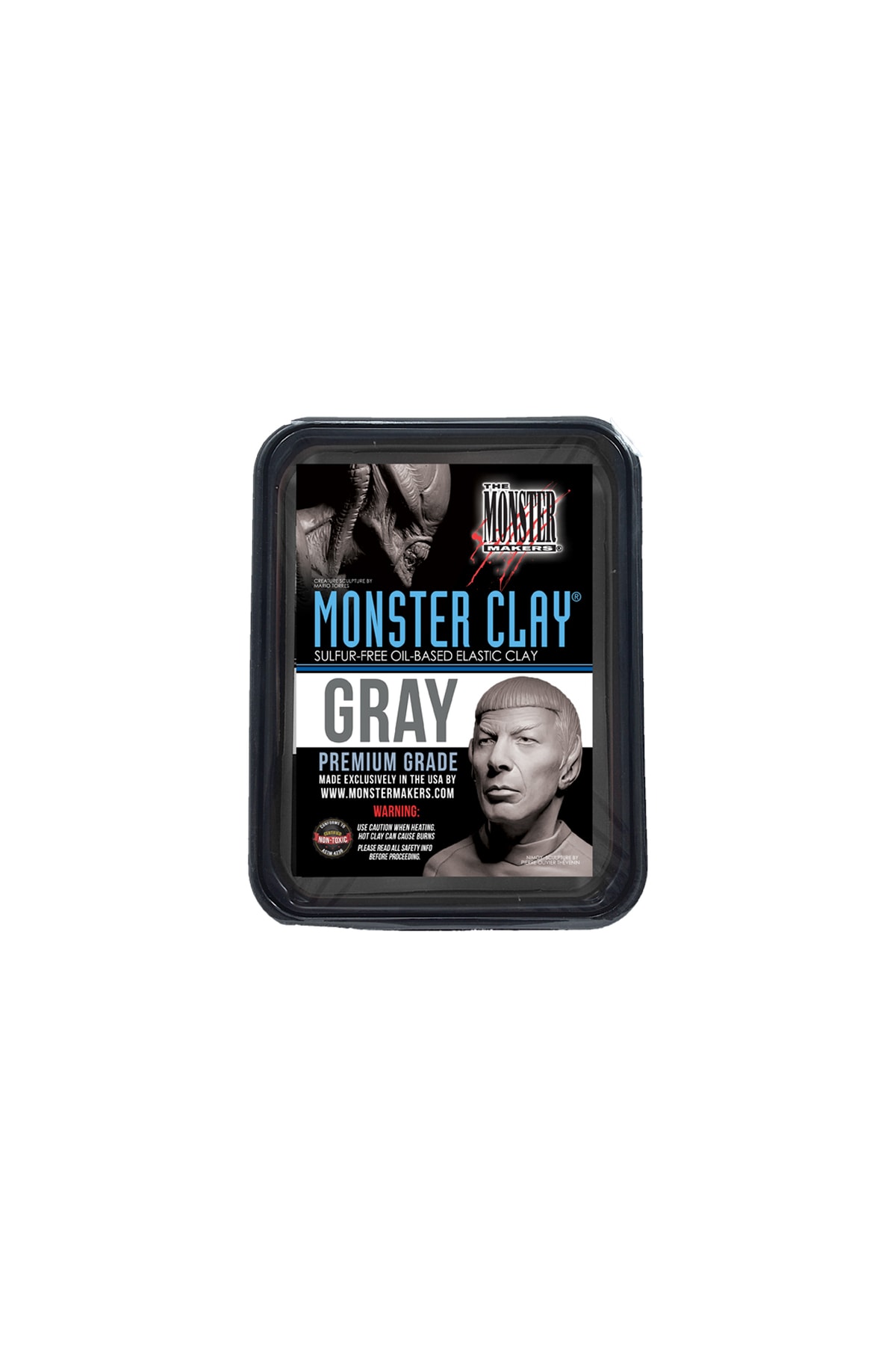Monster Clay Premium Grade Modelleme Kili Gray Hard Plastilin 4.5 Lb