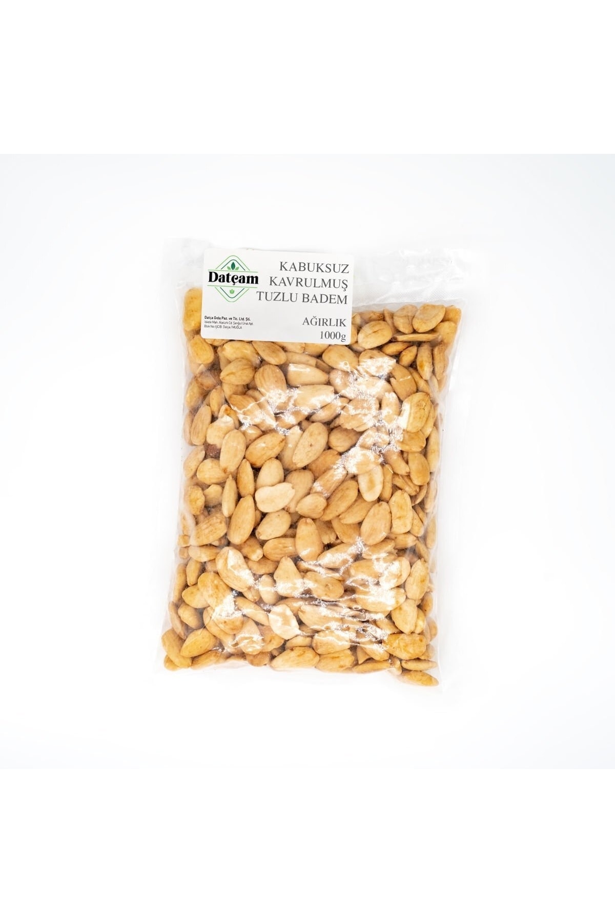 Datçam Kabuksuz Kavrulmuş Tuzlu Badem 1kg