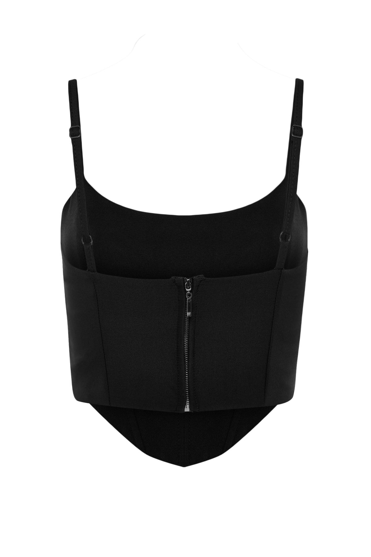 Trendyol Collection-Prsatější podšívka v černé barvě s tkaným oknem/výřezem TPRSS23BS00027 8