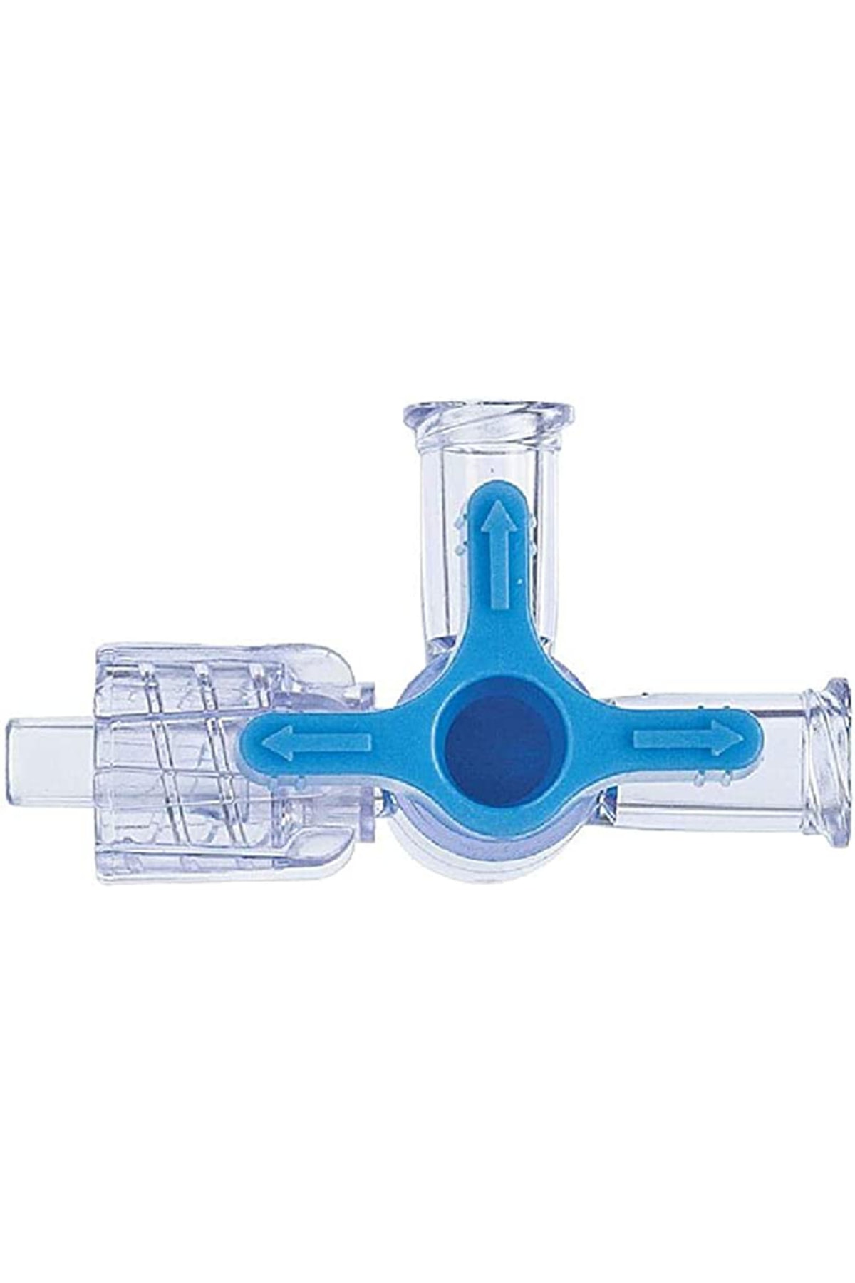 Genel Markalar Üç Yollu Musluk Mavi 1 Adet