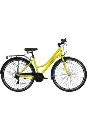 Smıle Kadın Şehir Bisikleti 42cm V 28 Jant 7 Vites Sarı Siyah SMILE-21-42-01