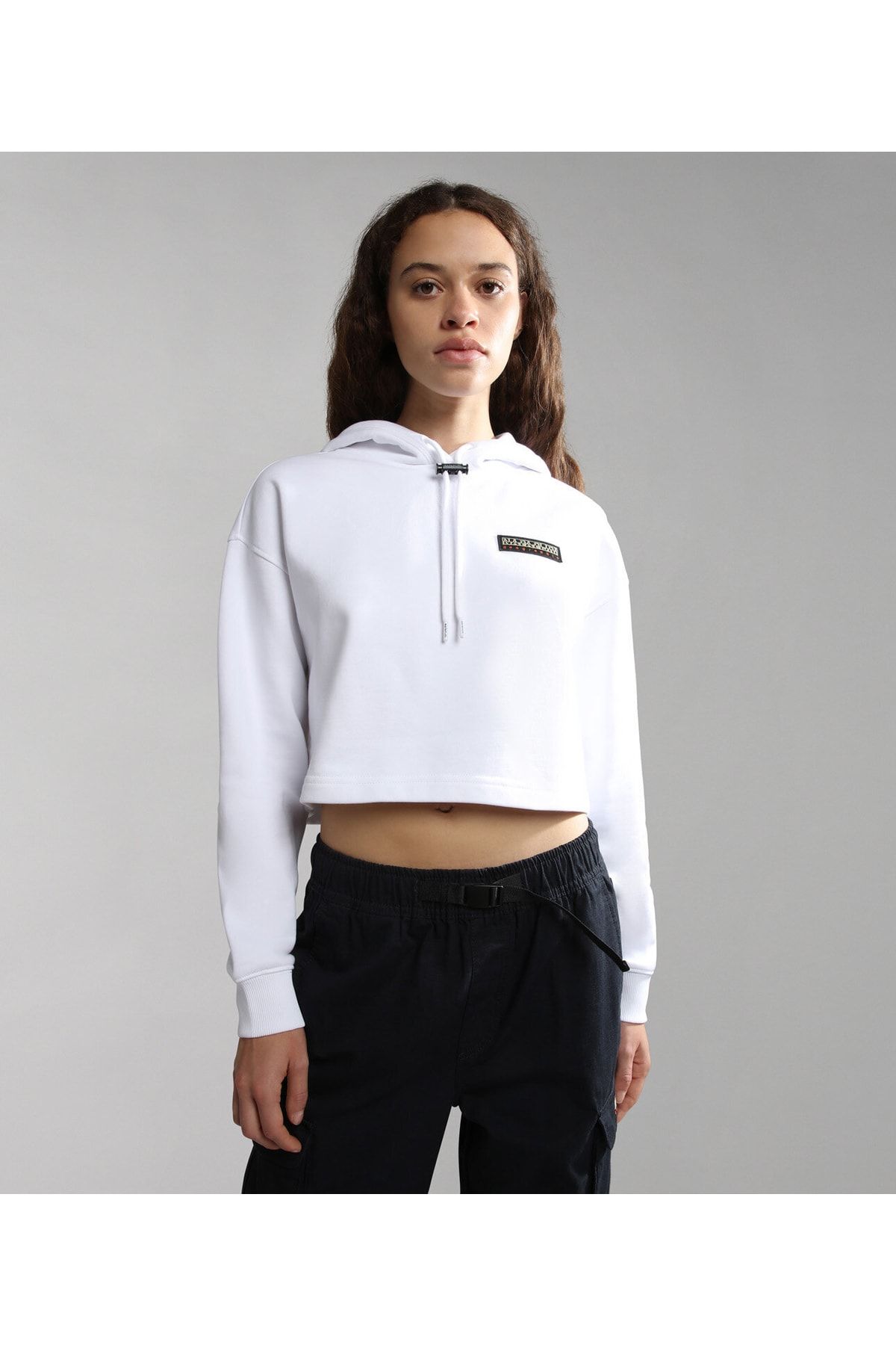 Adidas vocal cropped hoodie store white