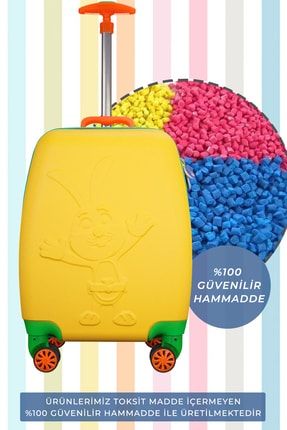 Wexta Disney Serisi 416 Sarı Sağlıklı Akıllı Tavşan Momo Çocuk Valizi