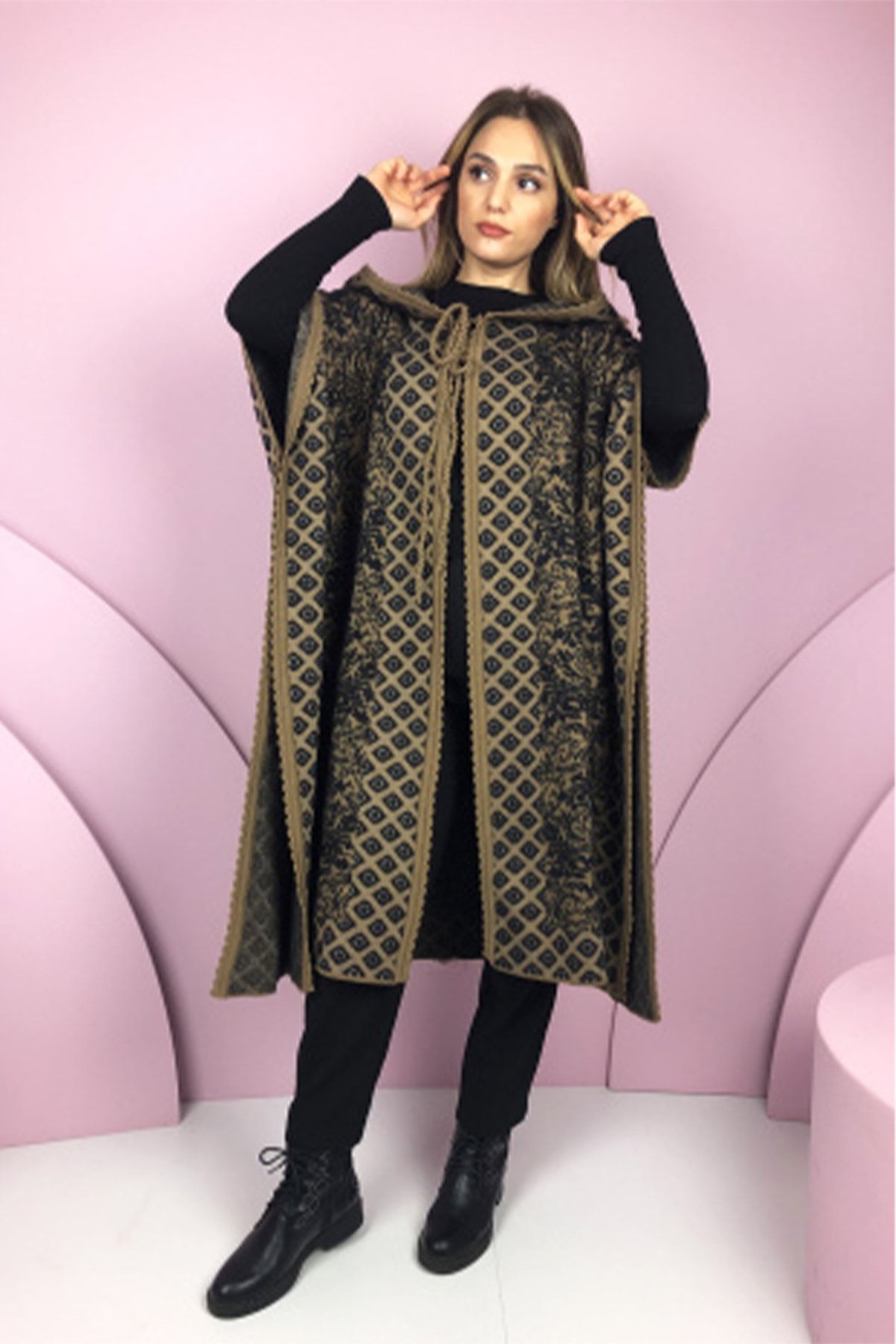 Plus size cheap wool cape
