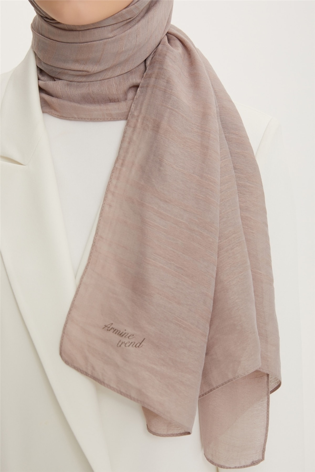 شال زنانه آبی آرمینه | S00OA0444225-447 اورجینال - تصویر 3