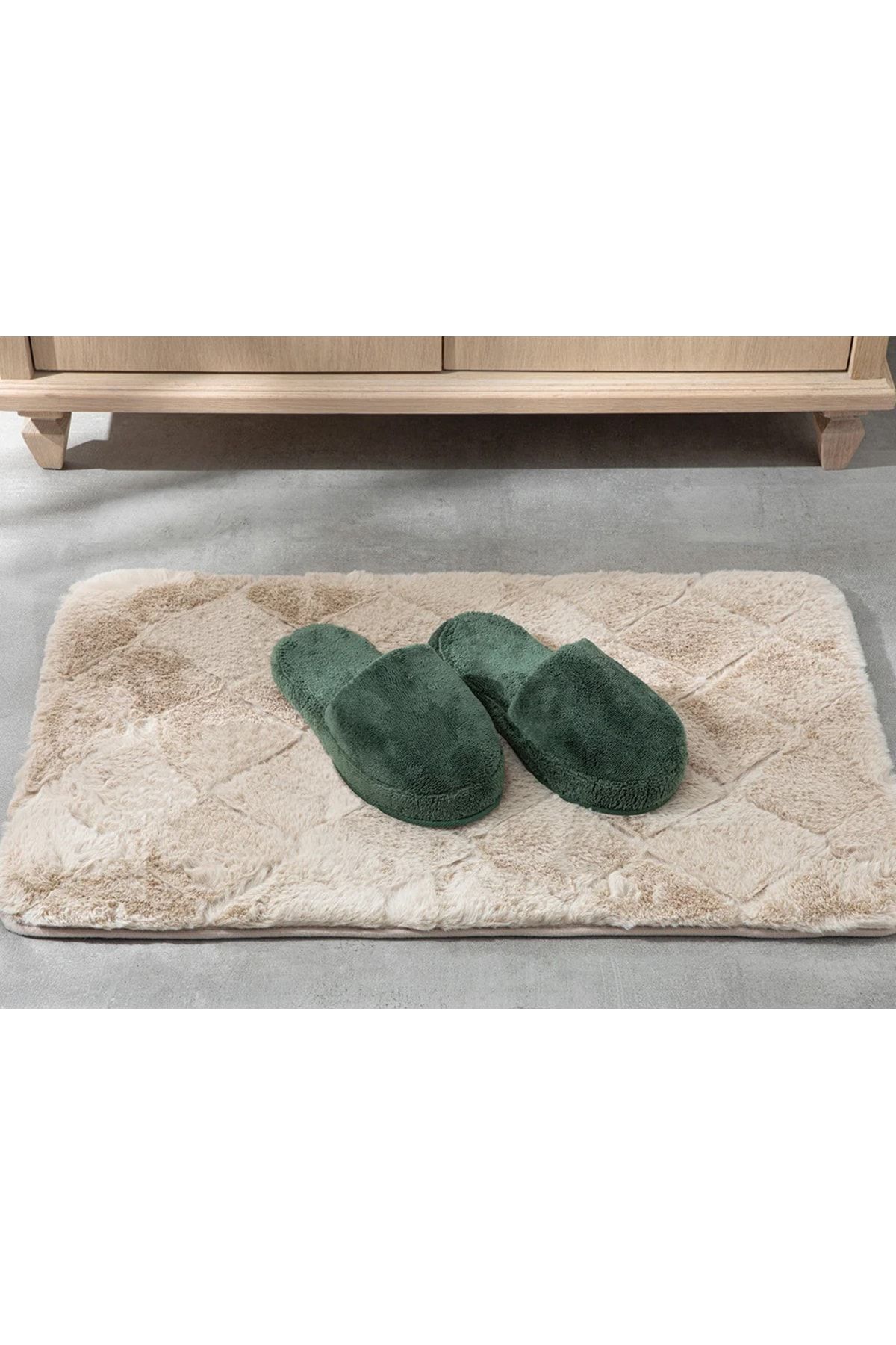 دمپایی سبز مردانه و زنانه حمام پنبه تری Triga 36 40 تیره English Home