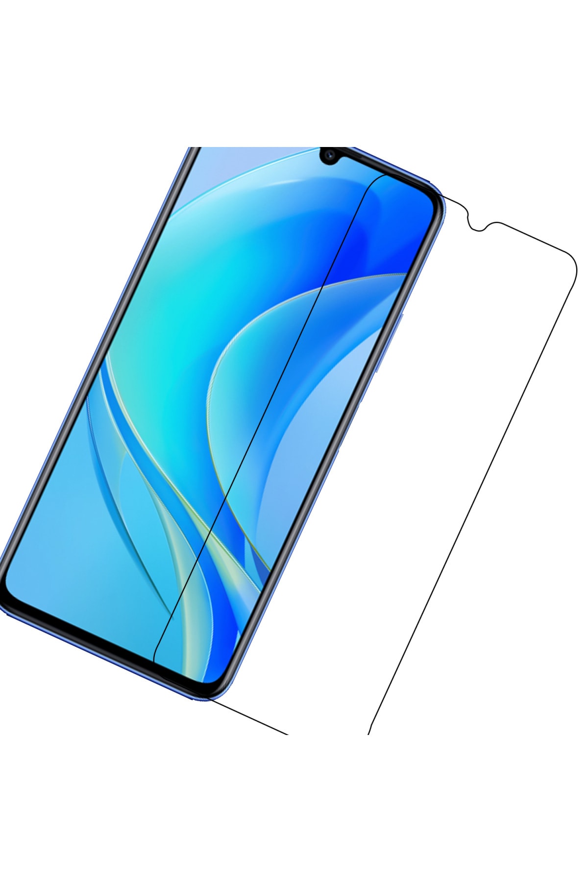 Huawei Nova Y70 Kırılmaz Ekran Koruyucu Temperli Cam 2