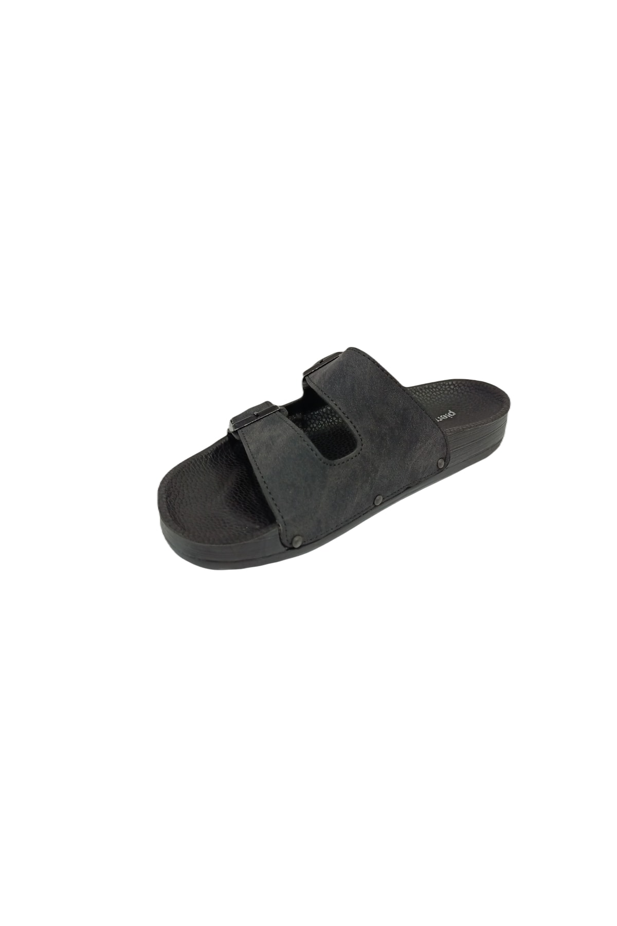 دمپایی Pierre Cardin پیر کاردین زنانه ارتوپدی کفش لژدار مشکی 7035 اورجینال - تصویر 3