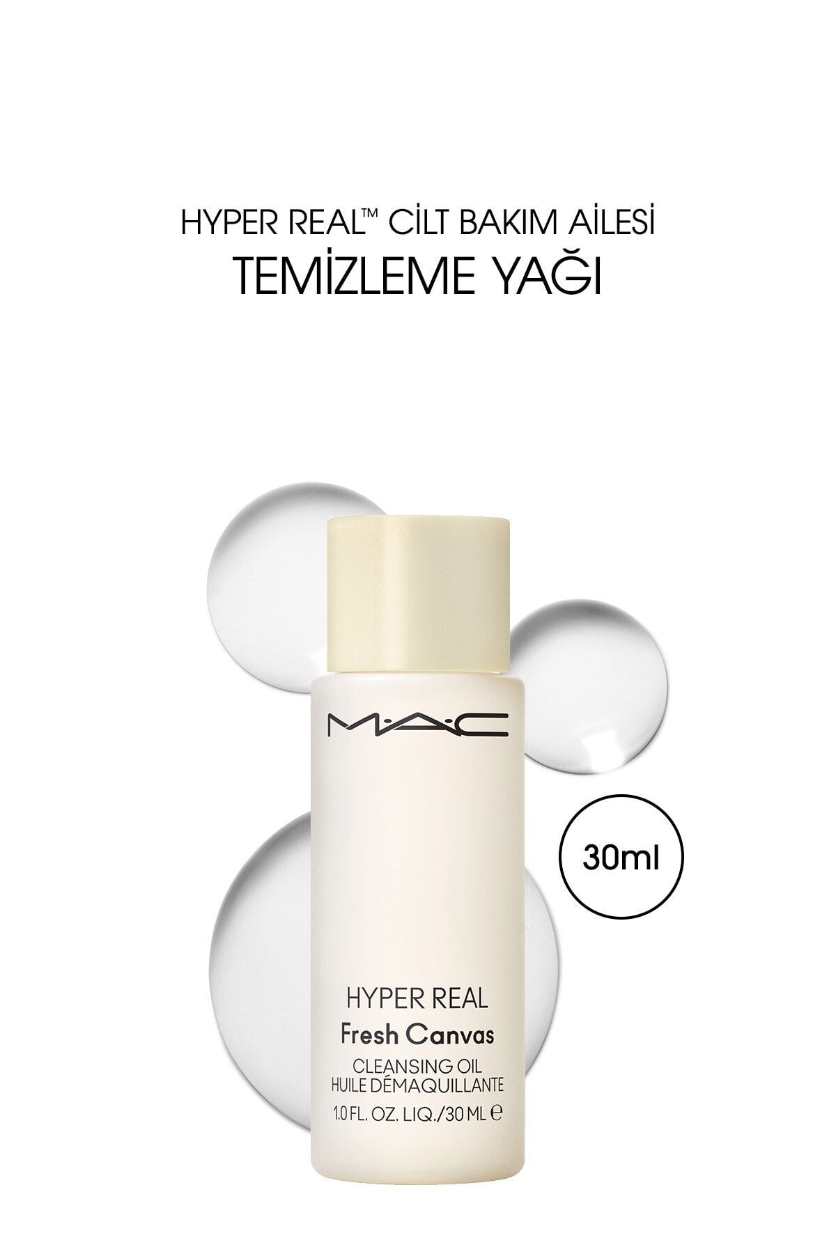 Mac روغن پاک کننده آرایش و پوست Hyper Real™ حفظ تعادل رطوبت پوست 30میل