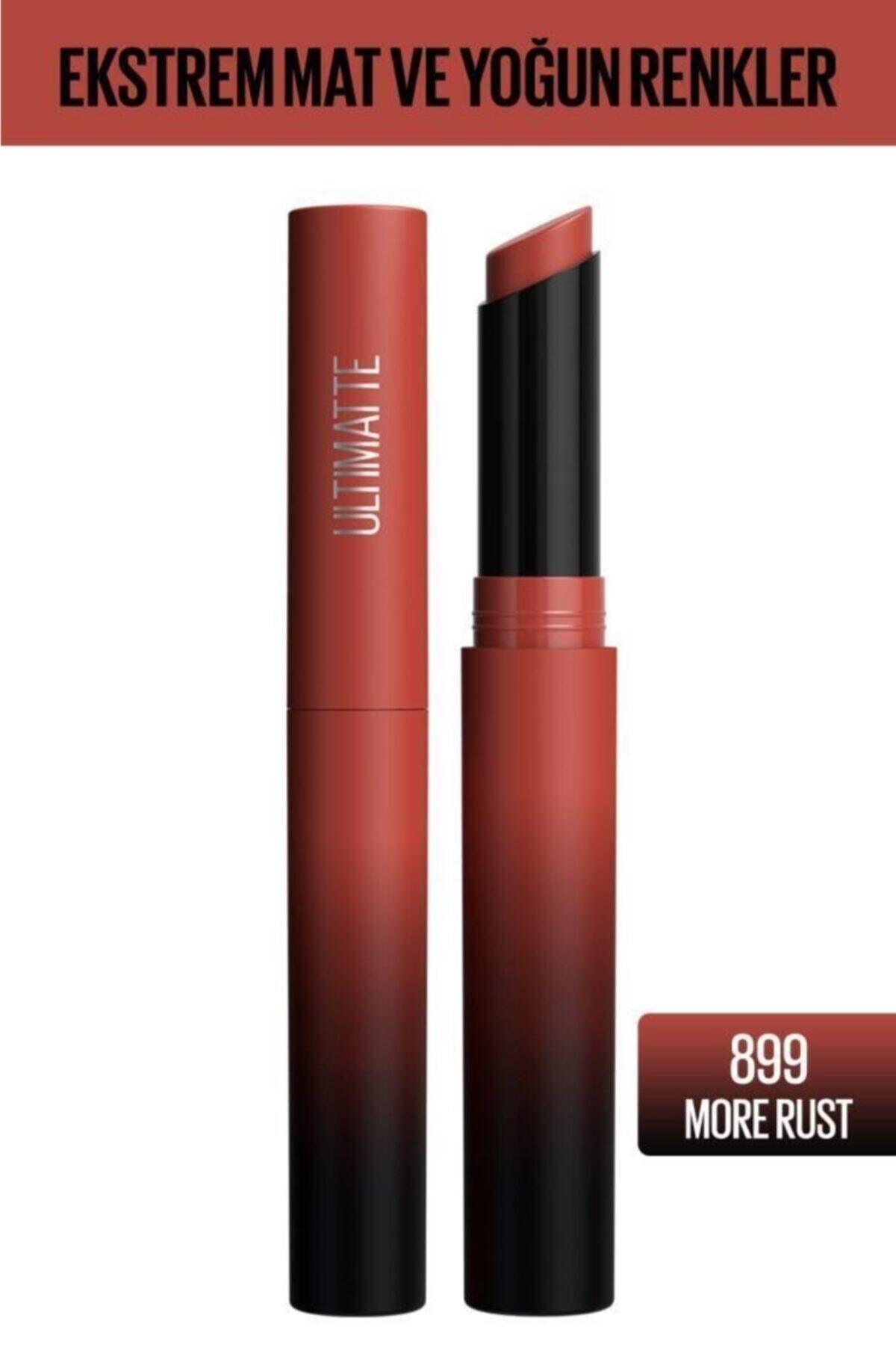 L'Oreal Paris رژ لب مات Color Sensational Ultimatte شماره 899 رنگ قرمز آجری