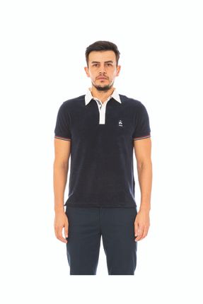 Erkek Lacivert Bb Fila Polo Yaka T-shirt 1-00165094