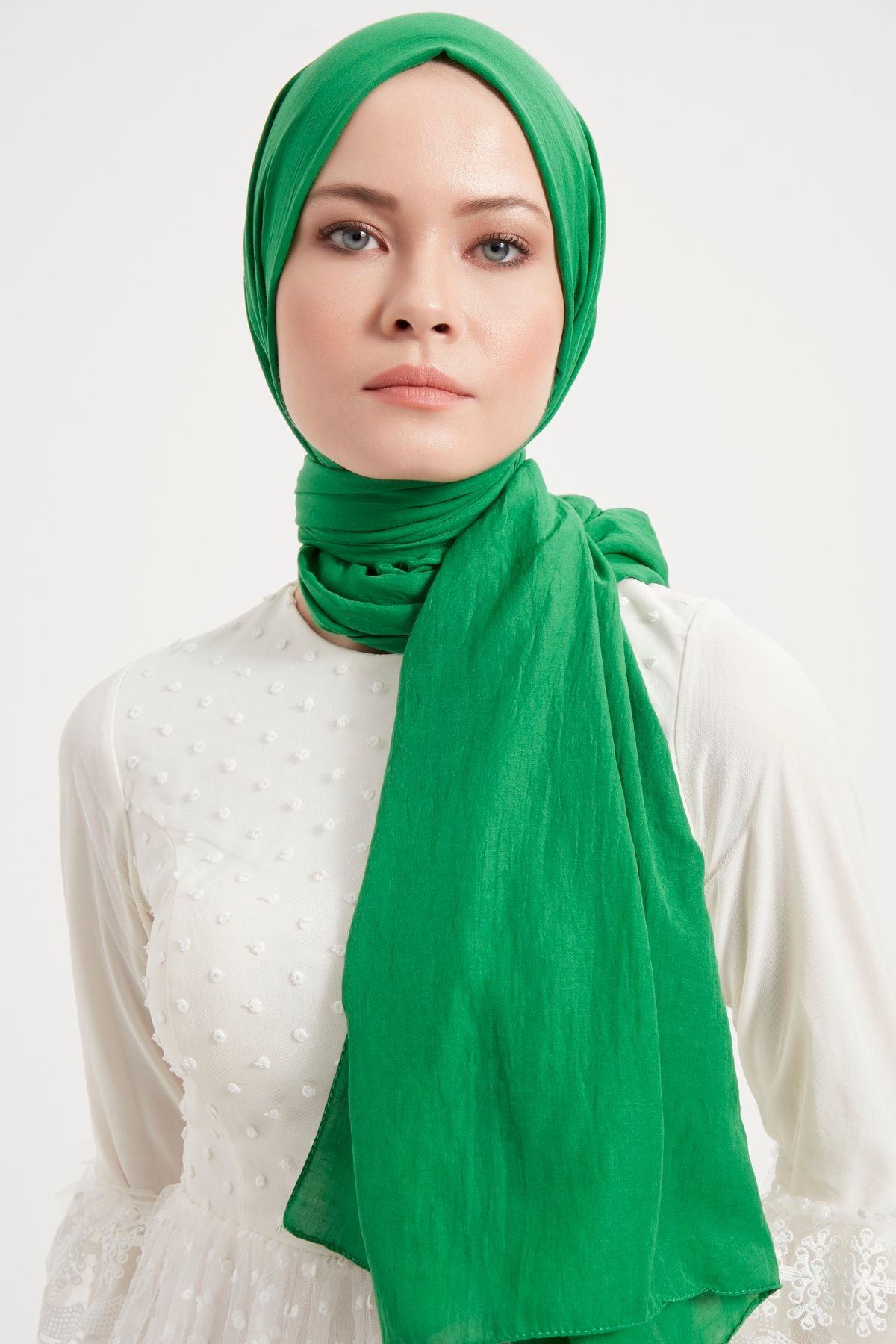 Gülsoy Женская мягкая удобная шаль Benetton Green - 25 GLSY-S-050