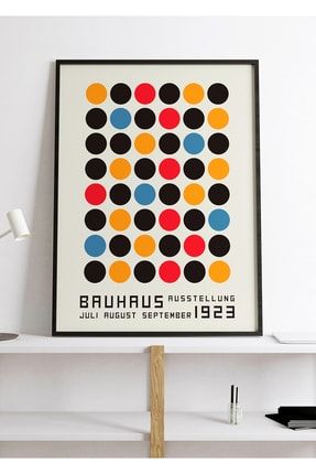 Bauhaus Exhibition Poster - Tablo Ölçülerinde Ve Yüksek Çözünürlükte - Çerçevesiz Poster POSTERXR01