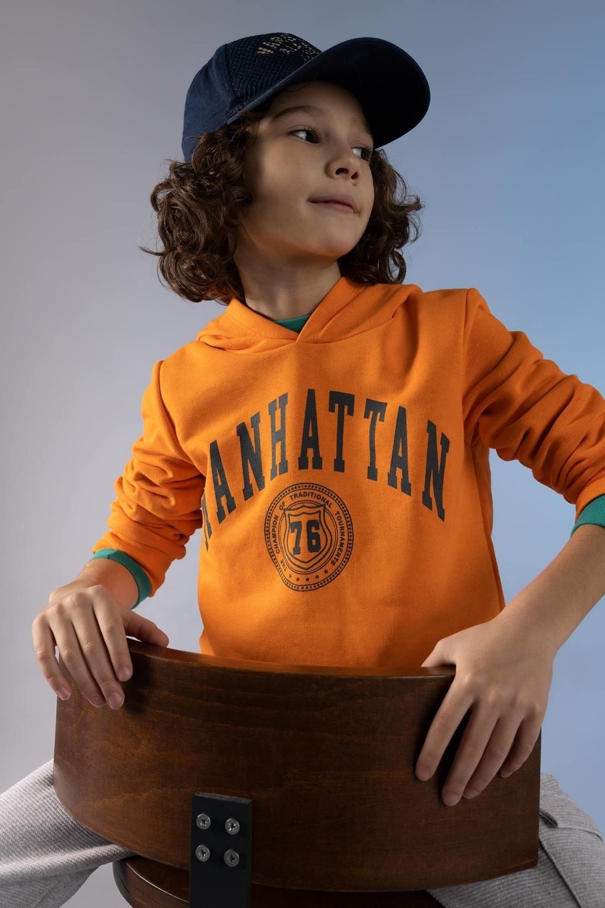 DeFacto Sweatshirt Orange Regular Fit