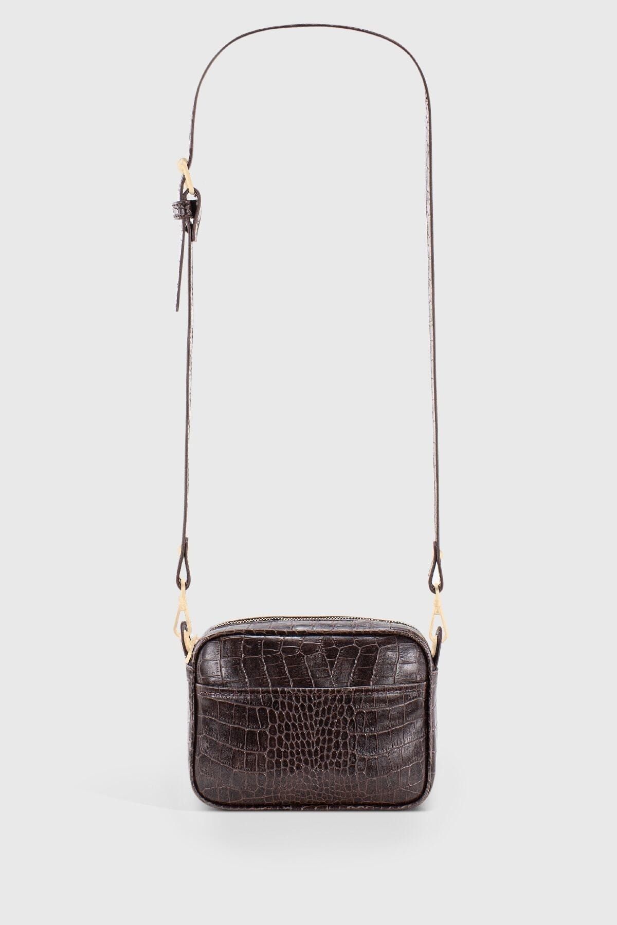 Dark brown cross body bag discount
