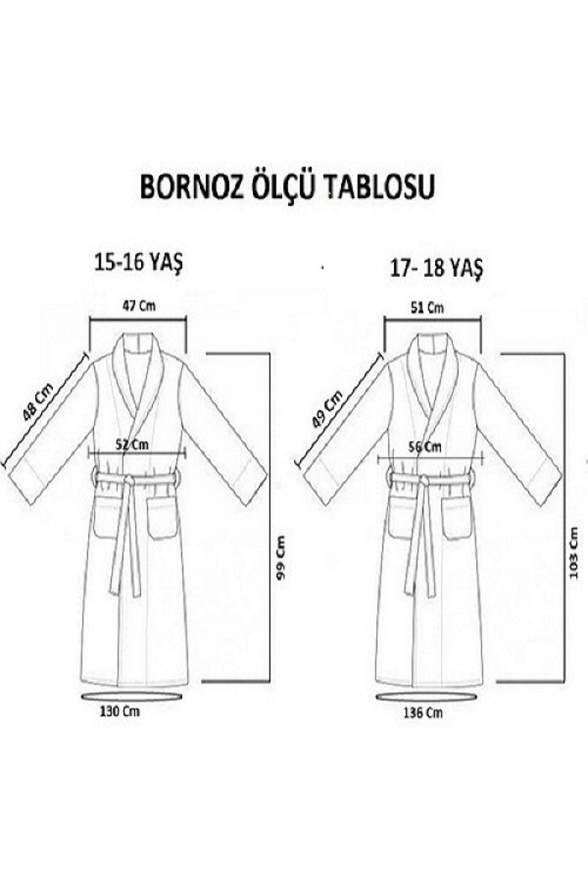 EVX Büyük Bedenli Şalyaka Lüks Bornoz ZO6566