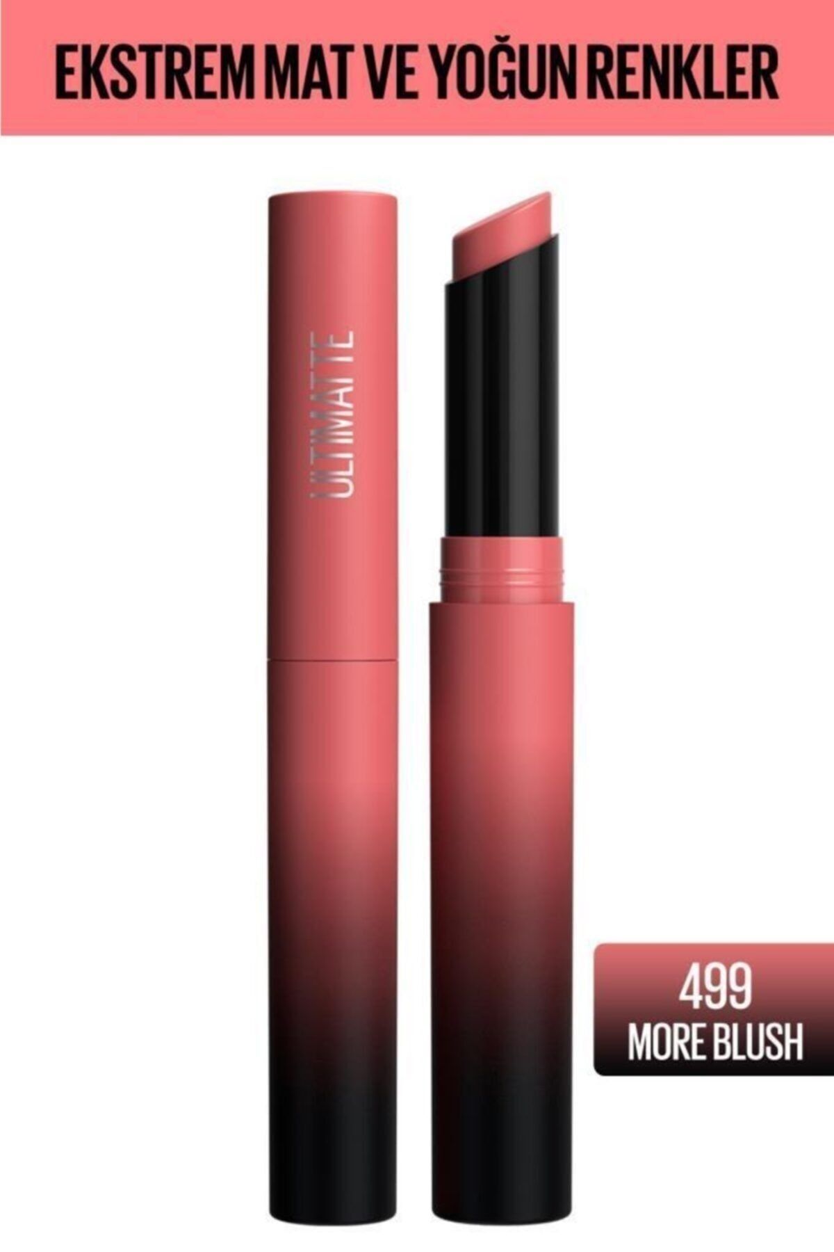 L'Oreal Paris رژ لب مات Color Sensational Ultimatte شماره 499 رنگ صورتی