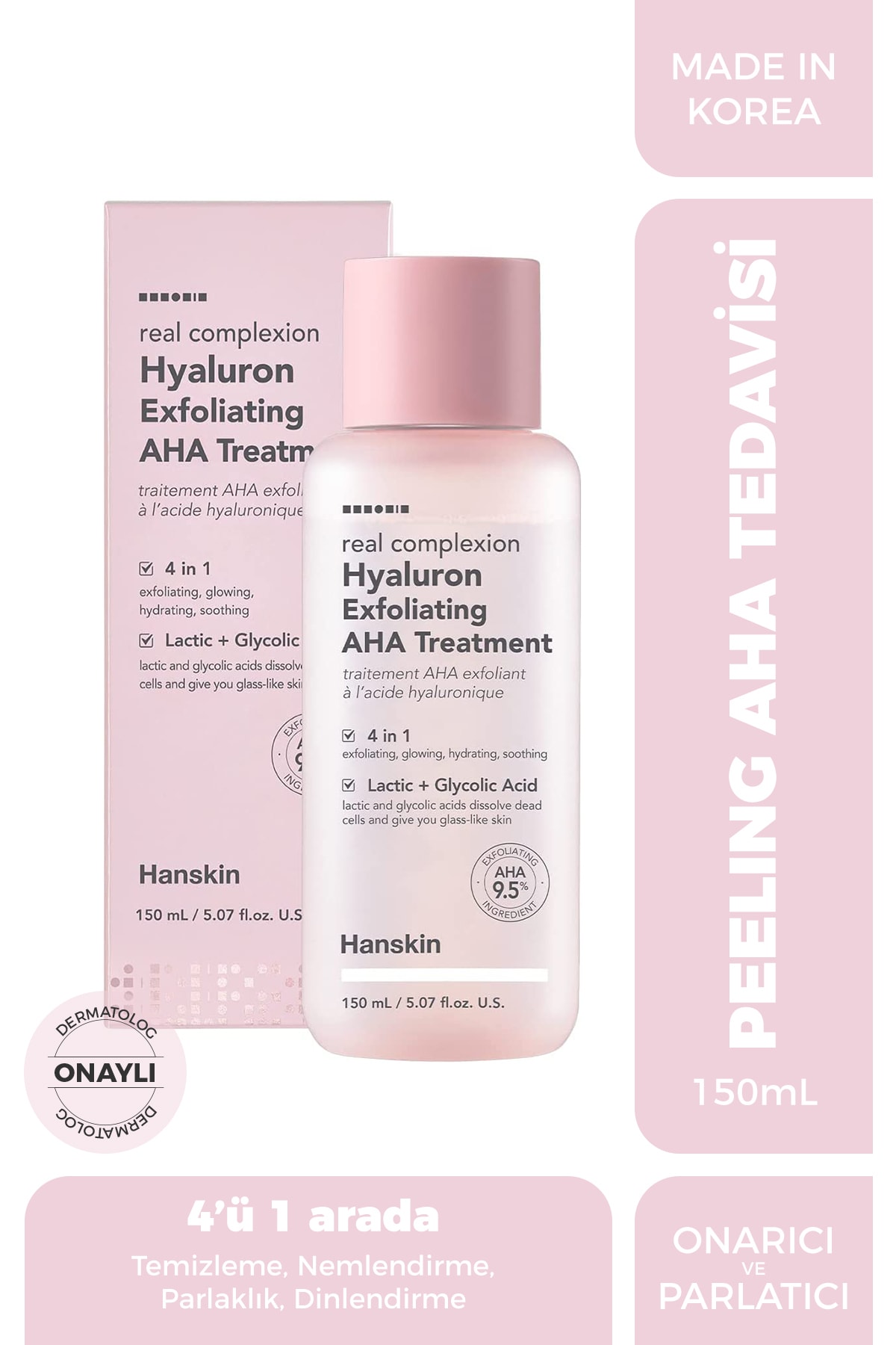 Hanskin Hyaluron Exfoliating Aha Treatment Peeling Etkili Temizleyici