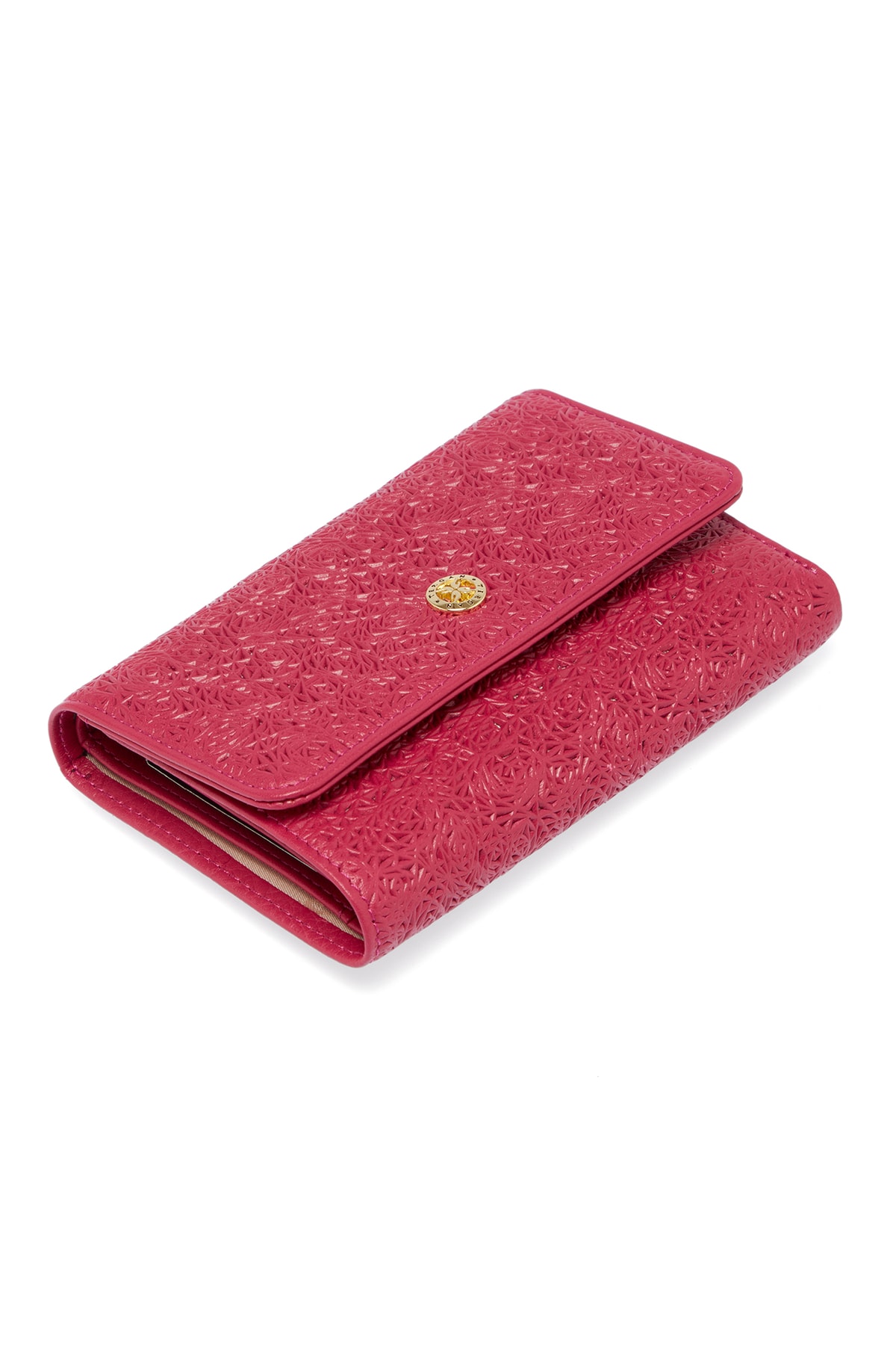 Pink Leather Women Wallet 05788p98