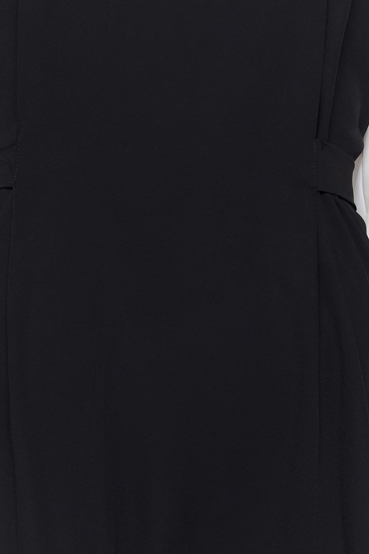 Trendyol Modest-Schwarzes Abendkleid mit Bindedetail am Rücken TCTSS23DB00036 3