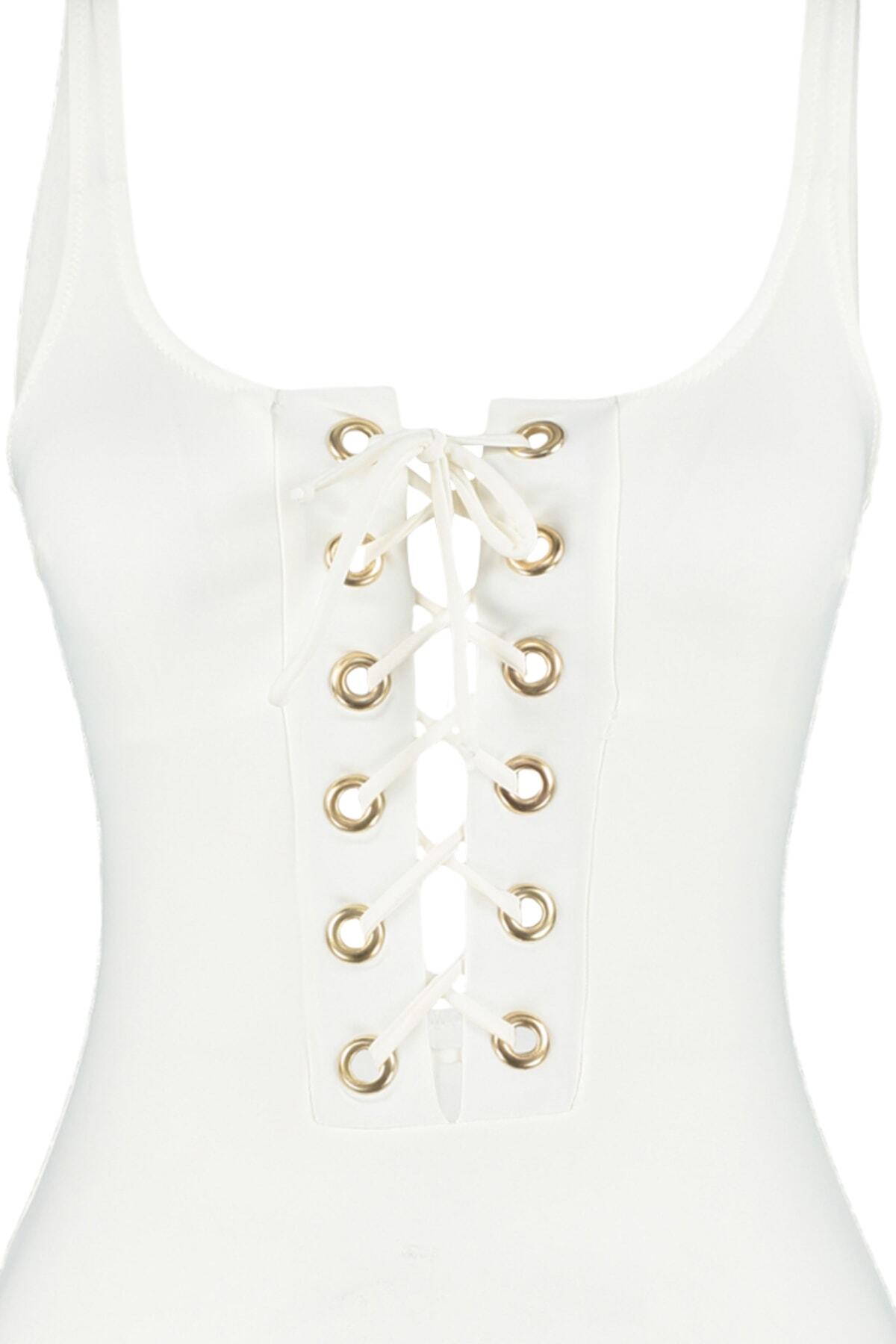 Trendyol Collection-Ecru Eyelet Regular Swimsuit TBESS20MA0137 7