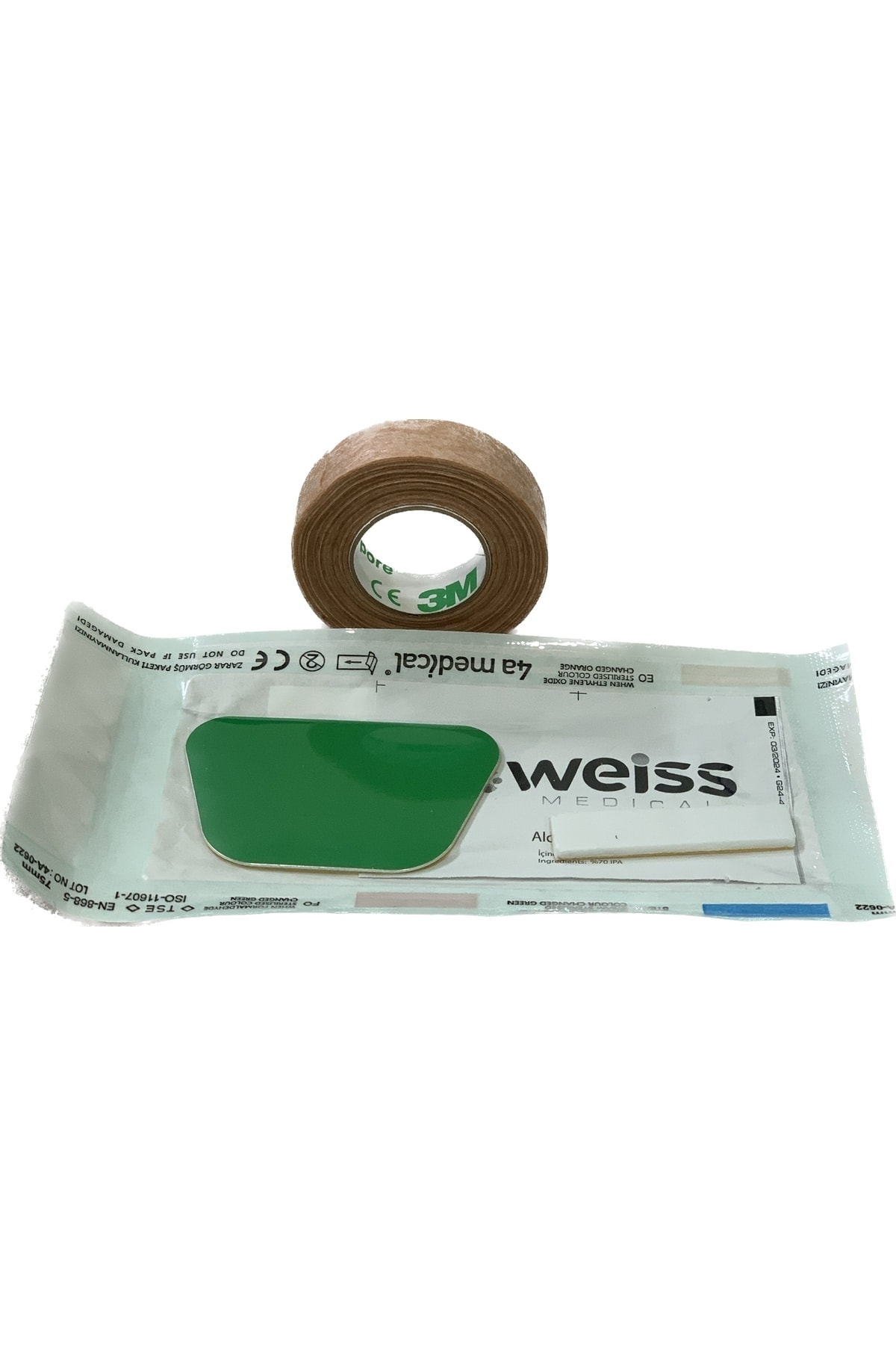 Weis Rıno External Nasal Splınt Termal Burun Alçısı Ateli Alüminyum Medium Yeşil